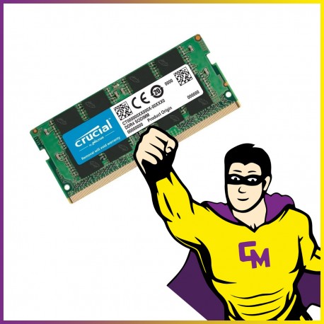 16Go RAM DDR4 Crucial CT16G4SFD824A SODIMM 2400 Mhz Mémoire PC Portable