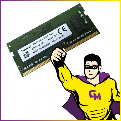 4Go RAM DDR4 Kingston KCDT82‑MIE SODIMM 3200 Mhz Mémoire PC Portable