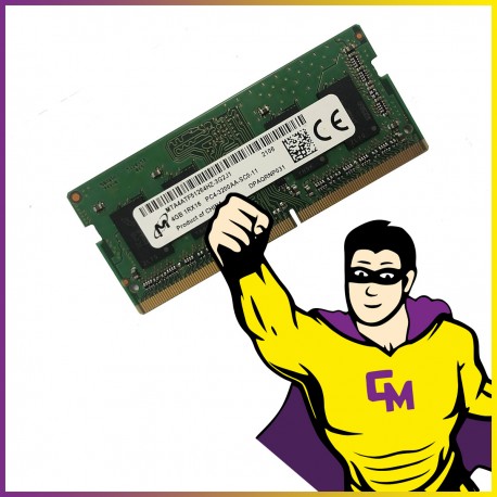 4Go RAM DDR4 Micron MTA4ATF51264HZ‑3G2J1 SODIMM 3200 Mhz Mémoire PC Portable