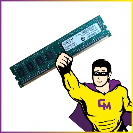 8Go RAM DDR3 Crucial CT51264BA160BJ.M8FN DIMM 1600 Mhz Mémoire PC Portable