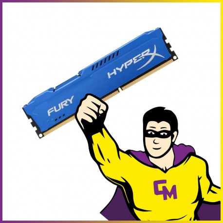 8Go RAM DDR3 HyperX FURY HX316C10F/8 DIMM 1600 Mhz Mémoire PC