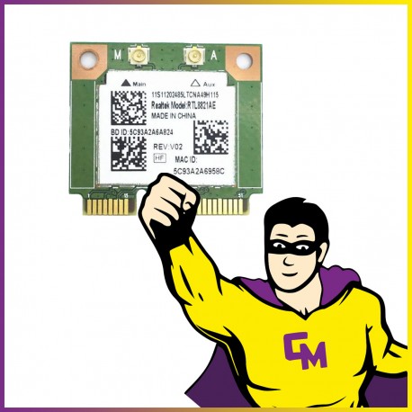 Mini-Carte Wifi Sans-Fil Realtek RTL8821AE Bluetooth 4.0 Wifi 5