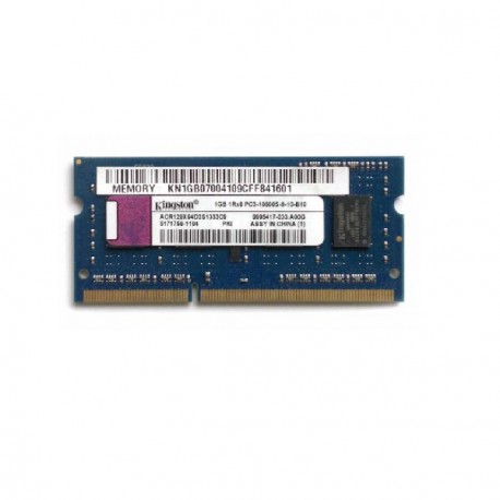1Go RAM PC Portable SODIMM Kingston ACR128X64D3S1333 DDR3 PC3-10600S 1333MHz CL9