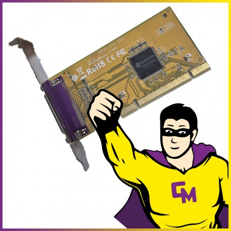 Carte D'extension Sunix 1PCB-PAR5008AXX100 PCI Port Parallèle High Profile