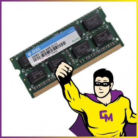 4Go RAM DDR3 DSL 1640-51864 SODIMM 1600 Mhz Mémoire PC portable