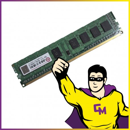 2Go RAM DDR3 Transcend JM1333KLN-2G DIMM PC3‑10600 1333 Mhz Mémoire PC