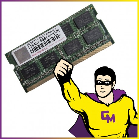 2Go RAM DDR3 Transcend 538451-0051 SODIMM 1066 Mhz Mémoire PC
