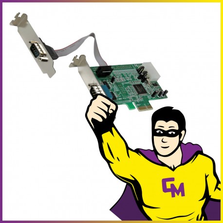 Carte StarTech PEX2S553 Port Série PCIe Low Profile