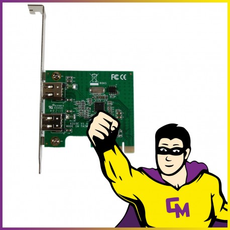 Carte StarTech PEX1394A2V Port FireWire PCIe High Profile