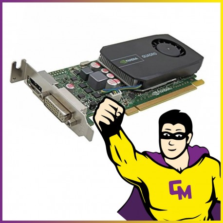 Carte Graphique PNY Nvidia Quadro 600 VCQ600V2-T 1Go DDR3 PCIe DP DVI