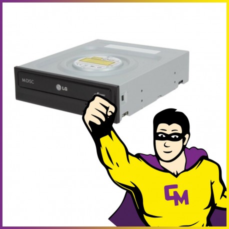 Lecteur Graveur interne CD DVD LG GH24NSC0 CD 48x DVD 16x SATA 5.25"