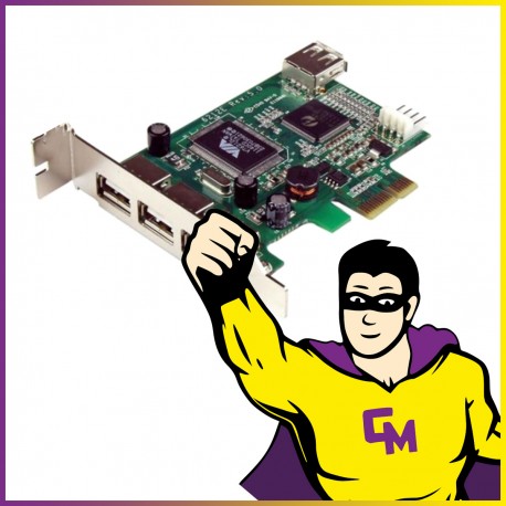 Carte StarTech PEXUSB4DP USB 2.0 High Profile