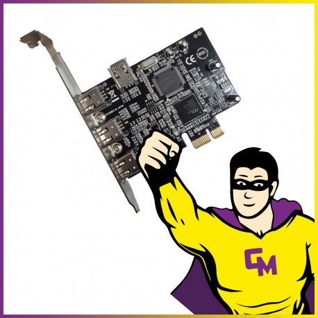 Carte DeLock 89132 FireWire PCIe High Profile