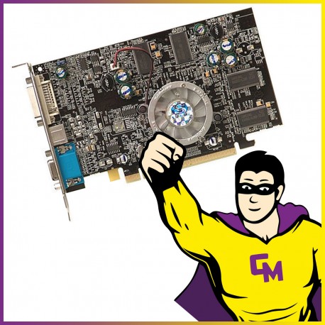 Carte Graphique ATI Radeon X600 Pro 256Mo DDR VGA TV-Out DVI High Profile