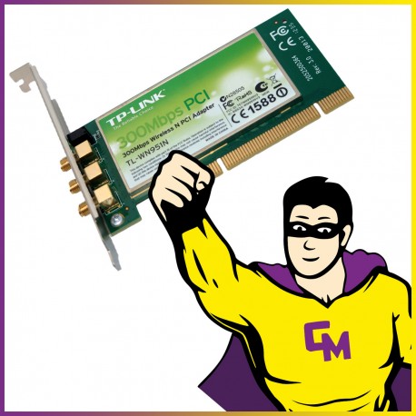 Carte TP-Link TL-WN951N Wifi 4 3x Antennes PCI