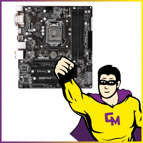 Carte Mère ASRock B85M Pro4 LGA1150 Format Micro ATX RAM DDR3 VGA DVI HDMI