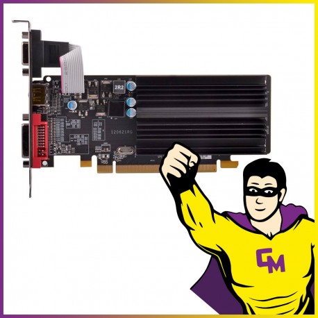 Carte Graphique XFX AMD Radeon HD 5450 HD-545X-ZCH2 1Go DDR3 PCIe HDMI DVI VGA