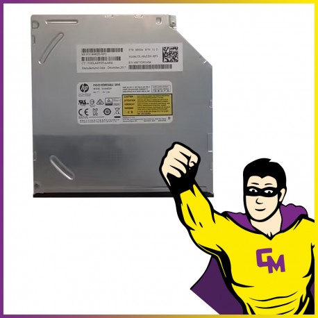 Lecteur Graveur ULTRA SLIM HP DU-A8AESH-HF2 849055-HF2 SATA CD 24x DVD 8x