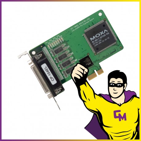 Carte Série MOXA CP-104EL Port Série DB-44 PCIe Low Profile