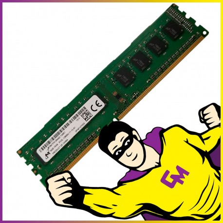 4Go RAM DDR3 Micron MT8KTF51264AZ-1G6E1 DIMM PC3L-12800U 1600Mhz 1.35v PC Bureau