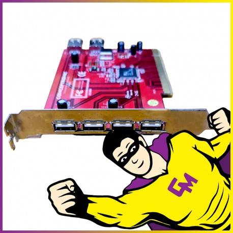 Carte Extension USB Conceptronic C480iL C480i1 PCI