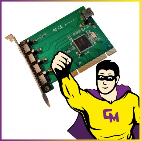Carte Adaptateur USB PCI NEC 5x USB 2.0 avec Chipset D720101GJ