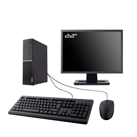 PC Lenovo V520S SFF Ecran 22" Intel I5-6500 RAM 32Go SSD 2To HDMI Wifi W11