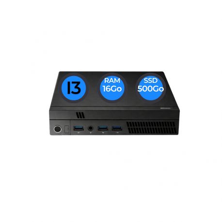 Mini PC I3-10100T 16Go 500Go SSD W11 Pro Wifi OpenOffice