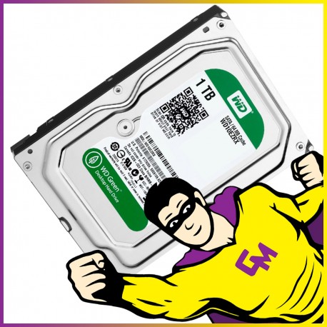 Disque Dur 1To 3.5" Western Digital WD10EZRX SATA III 6 Gbps HDD 5400tr/min