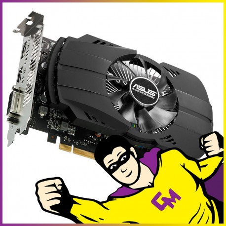 Carte Graphique Asus Nvidia GTX 1050 Ti 4Go GDDR5 PCIe HDMI DP DVI High Profile