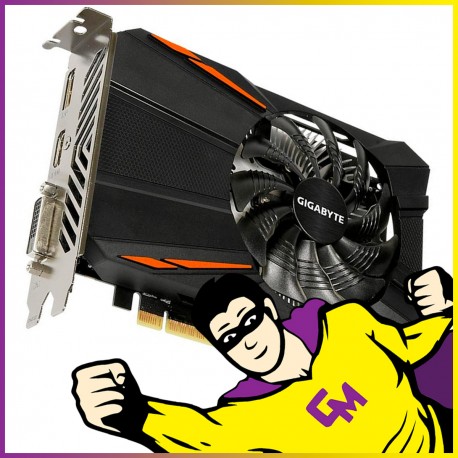 Carte Graphique Gigabyte Nvidia GTX 1050 2Go GDDR5 PCIe HDMI DP DVI High Profile