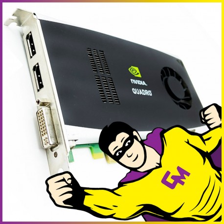 Carte Graphique Nvidia Quadro FX 1800 768Mo GDDR3 PCIe DP DVI High Profile