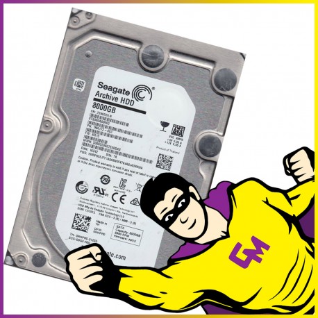 Disque Dur 8To 3.5" Seagate Archive HDD ST8000AS002 SATA III 6 Gbps 5900tr/min