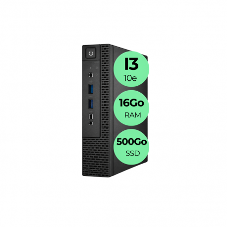 SFF PC I3-8100 16Go 500Go SSD W11 Pro Wifi OpenOffice