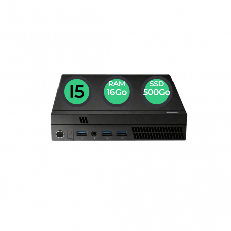 Mini PC I5-8500T 16Go 500Go SSD W11 Pro Wifi OpenOffice