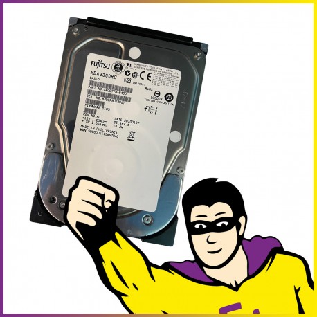 Disque Dur 3.5 300Go SAS Fujitsu MBA3300RC CA06778-B45900BA 3Gb/s 15000 tr/min