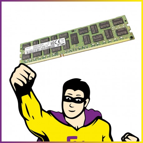 16Go RAM DDR3 Samsung M393B2G70EB0 DIMM PC3L‑12800R 1600 Mhz Mémoire Serveur ECC