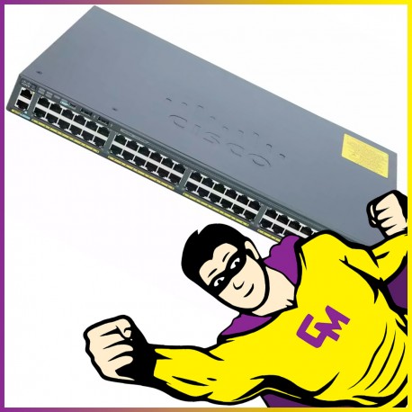 Switch 48 Ports Cisco Catalyst 2960-X WS-C2960X-48TD-L Gigabit Ethernet Fibre SFP+