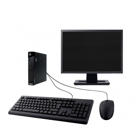 PC Lenovo M73 Tiny Ecran 17" Intel I5-4570T RAM 8Go HDD 250 Go W10 Wifi