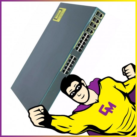 Switch 24 Ports Cisco Catalyst 2960-G WS-C2960G-24TC-L Gigabit Ethernet Fibre SFP