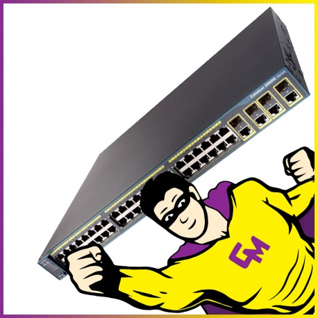 Switch 48 Ports Cisco Catalyst 2960-G WS-C2960G-48TC-L Gigabit Ethernet Fibre SFP