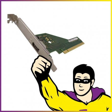 Carte Adaptateur DisplayPort Fujitsu D3213-A11 GS1 PCI-Express x16 High Profile