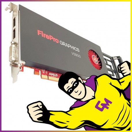 Carte Graphique AMD FirePro V5900 2Go PCI-Express DVI DisplayPort High Profil