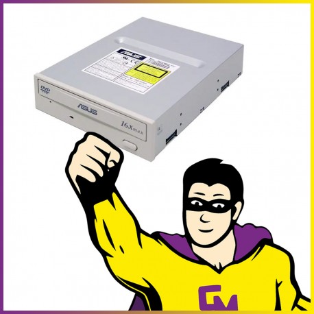 Lecteur interne CD-DVD ROM Asus DVD-E616P1 IDE CD 48x DVD 16x 5,25"