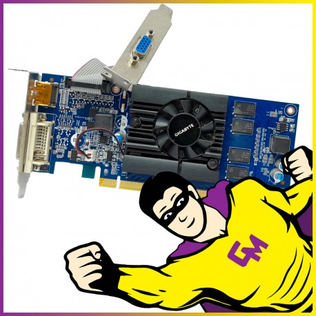 Carte Graphique Gigabyte Nvidia GeForce 210 1Go PCIe HDMI DVI VGA Low Profile