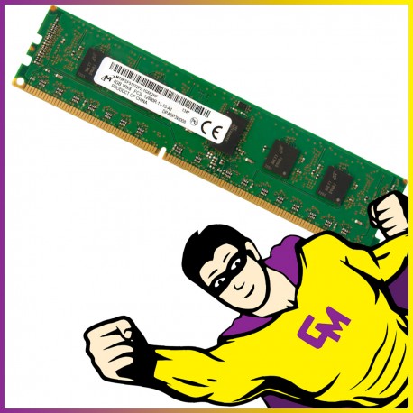 4Go RAM DDR3 PC3L-12800R MT9KSF51272PZ-1G6E2HF DIMM Mémoire Serveur ECC REG MonsieurCyberman
