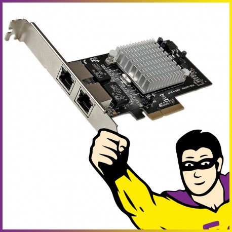 Carte Réseau StarTech ST2000SPEXI RJ45 PCIe Gigabite HighProfile