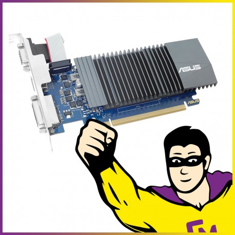 Carte Graphique Nvidia ASUS GeForce GT 730 2Go DDR3 PCI-Express HDMI DVI VGA
