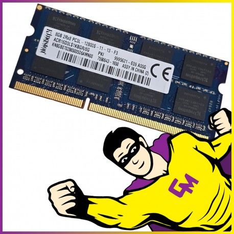 8Go RAM DDR3L PC3L-12800S ACR16D3LS1KBGR/8G SODIMM Mémoire PC Portable MonsieurCyberman