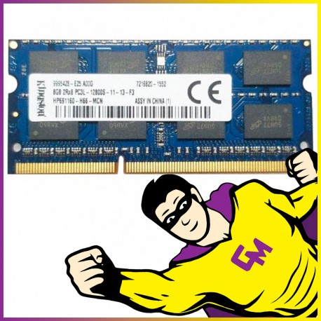 8Go RAM DDR3L PC3L-12800S KN2M64-MINS SODIMM Mémoire PC Portable MonsieurCyberman